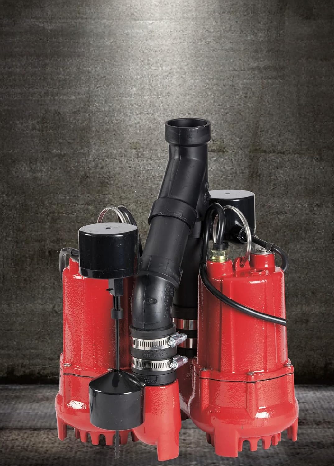 1/3 HP Dual Automatic Cast Iron Sump Pump System with 10-Foot Power Cord A5307