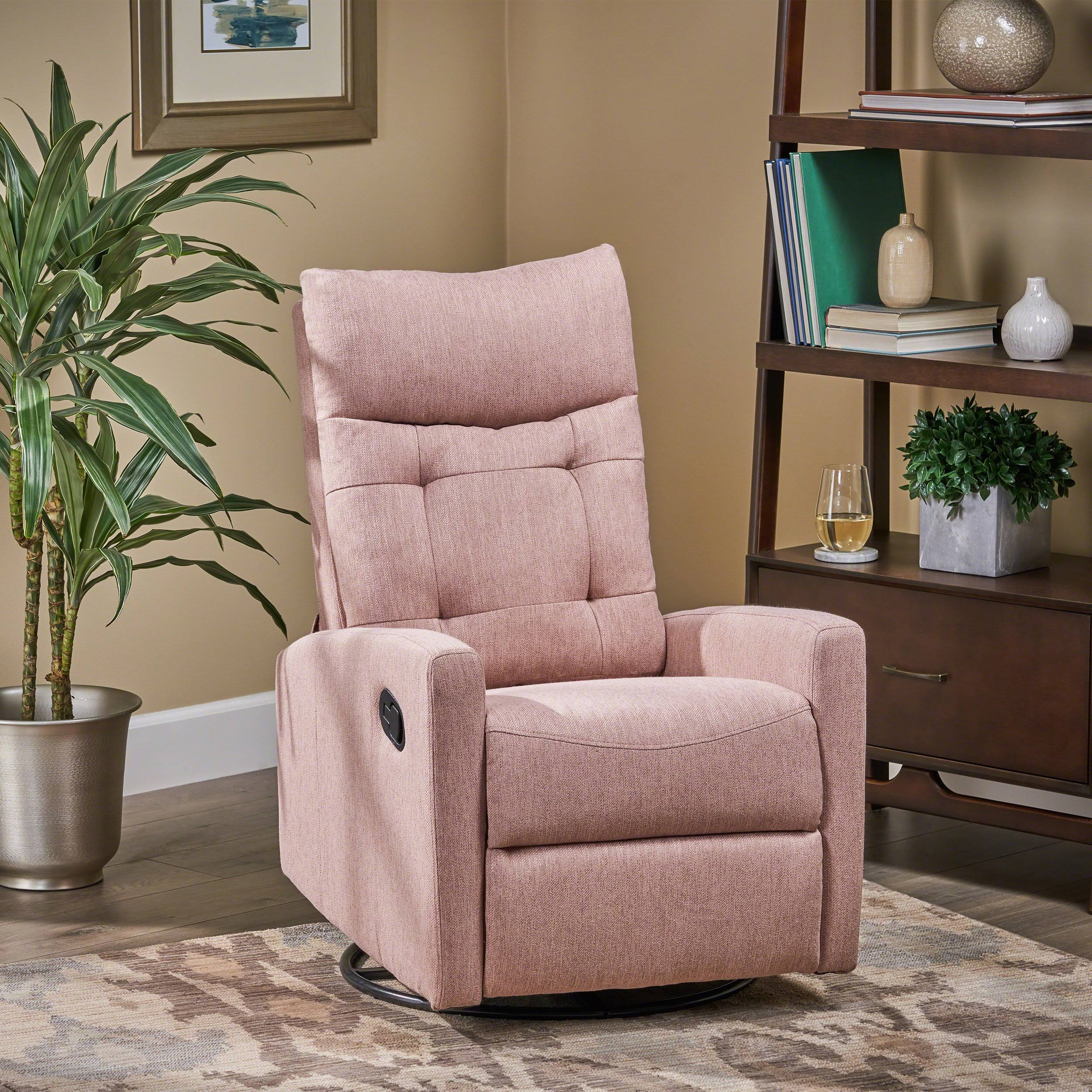 Light Blush Push Back Nursery Recliner Y78158