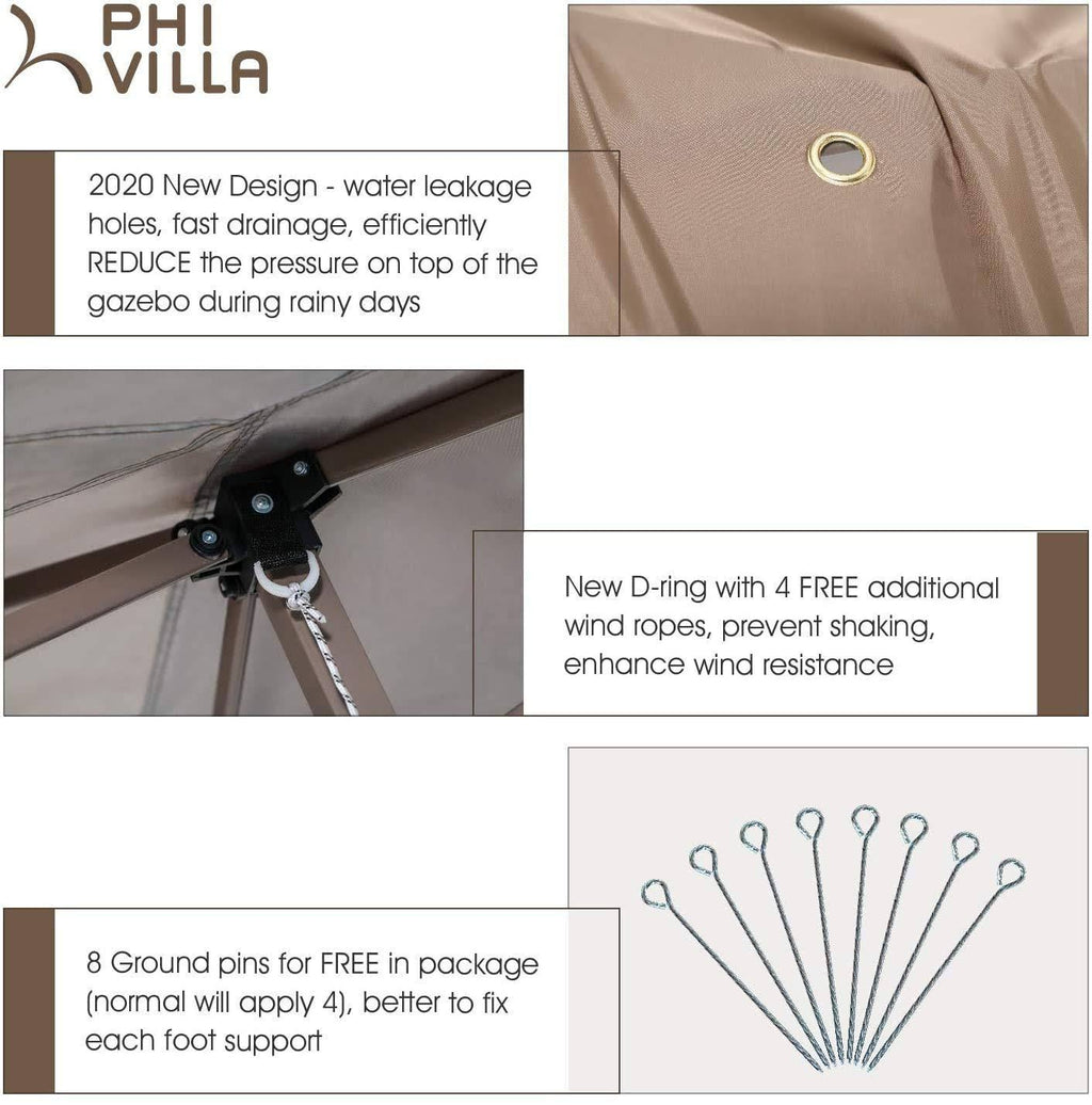 13 x 13 Straight Leg Pop-Up Canopy Gazebo N21101