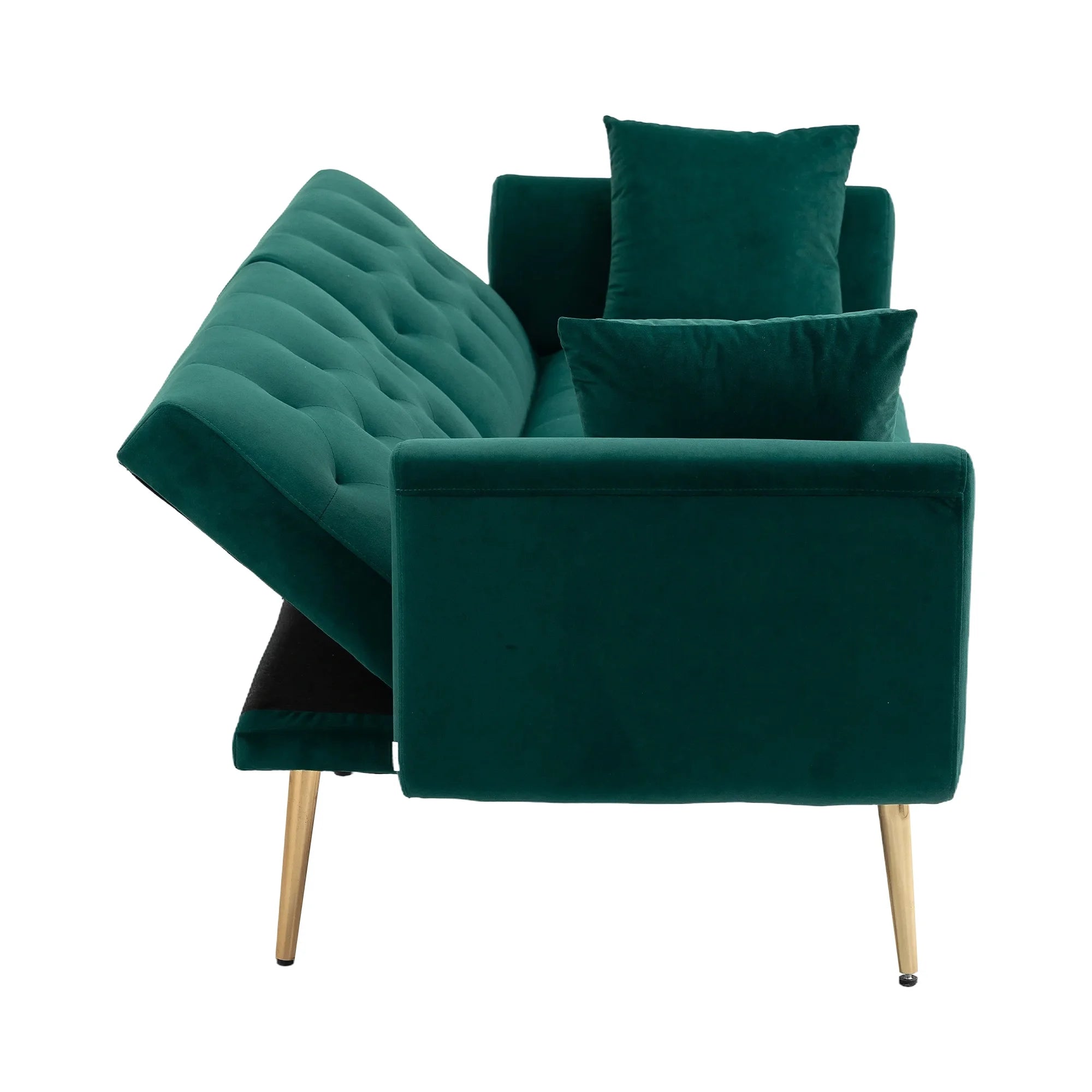Green Velvet Sofa Loveseat Set O87972