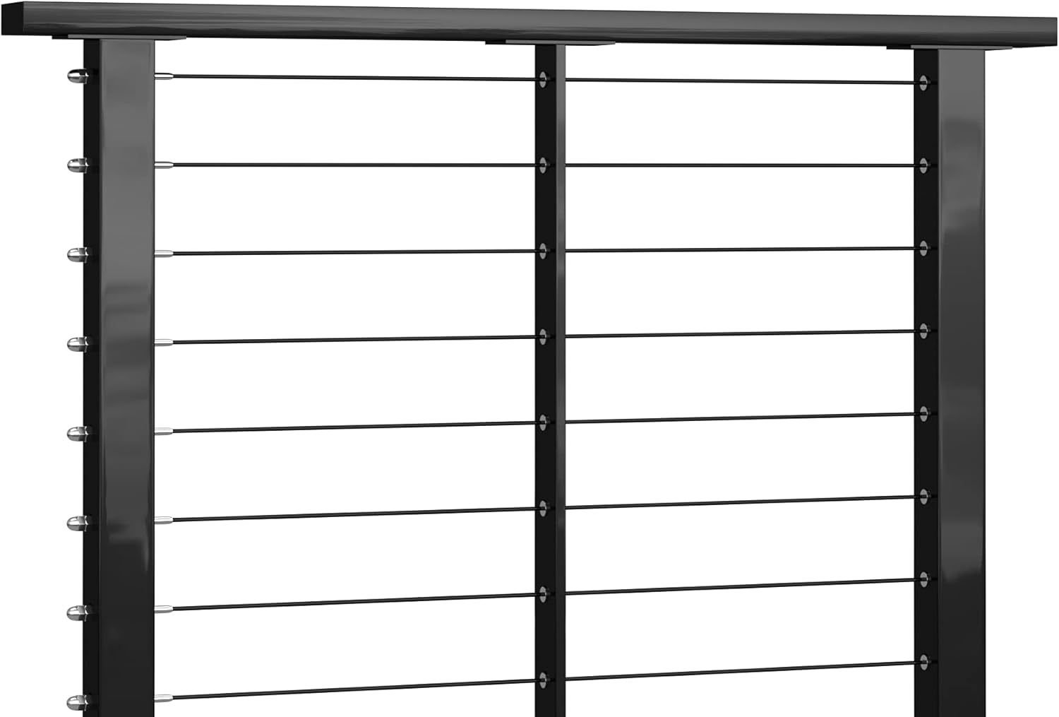 Black Vinyl Coated Stainless Steel 3/16inch Cable for Decking Railing V6592