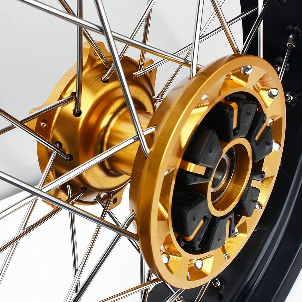 17" Supermoto Wheel Rim Hub Rotors Set Cush Drive B652