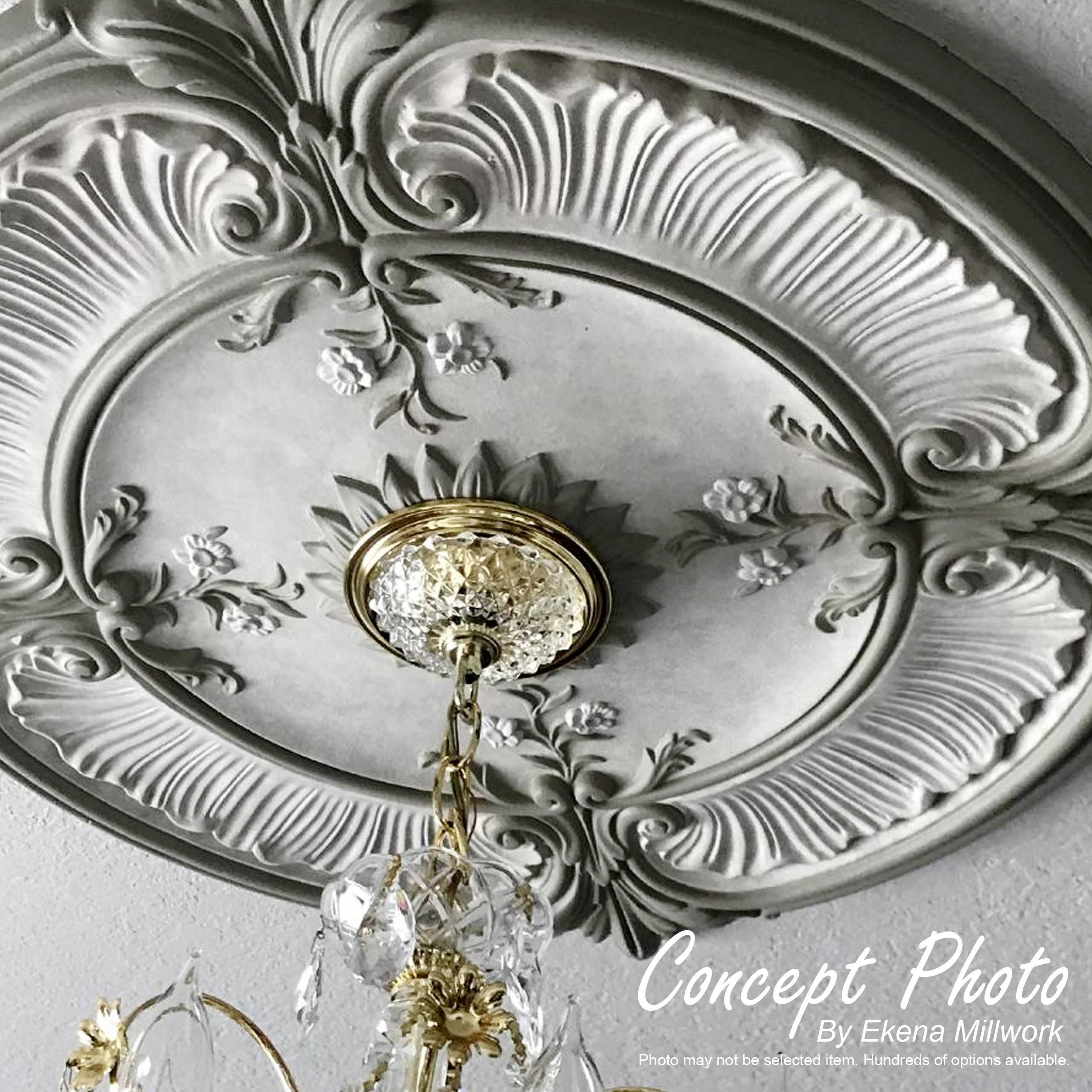 11 3/8x22OD x 2x22P Acanthus Ceiling Medallion U835942