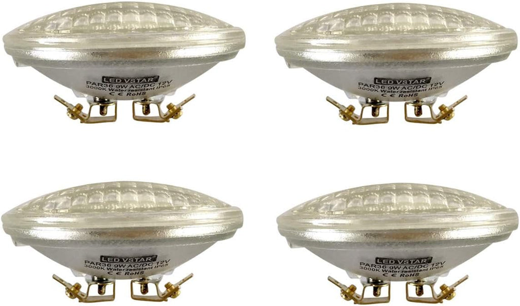 LED PAR36 9W Bulb, 12V, Warm White, Water Resistant, Pack of 4 U716