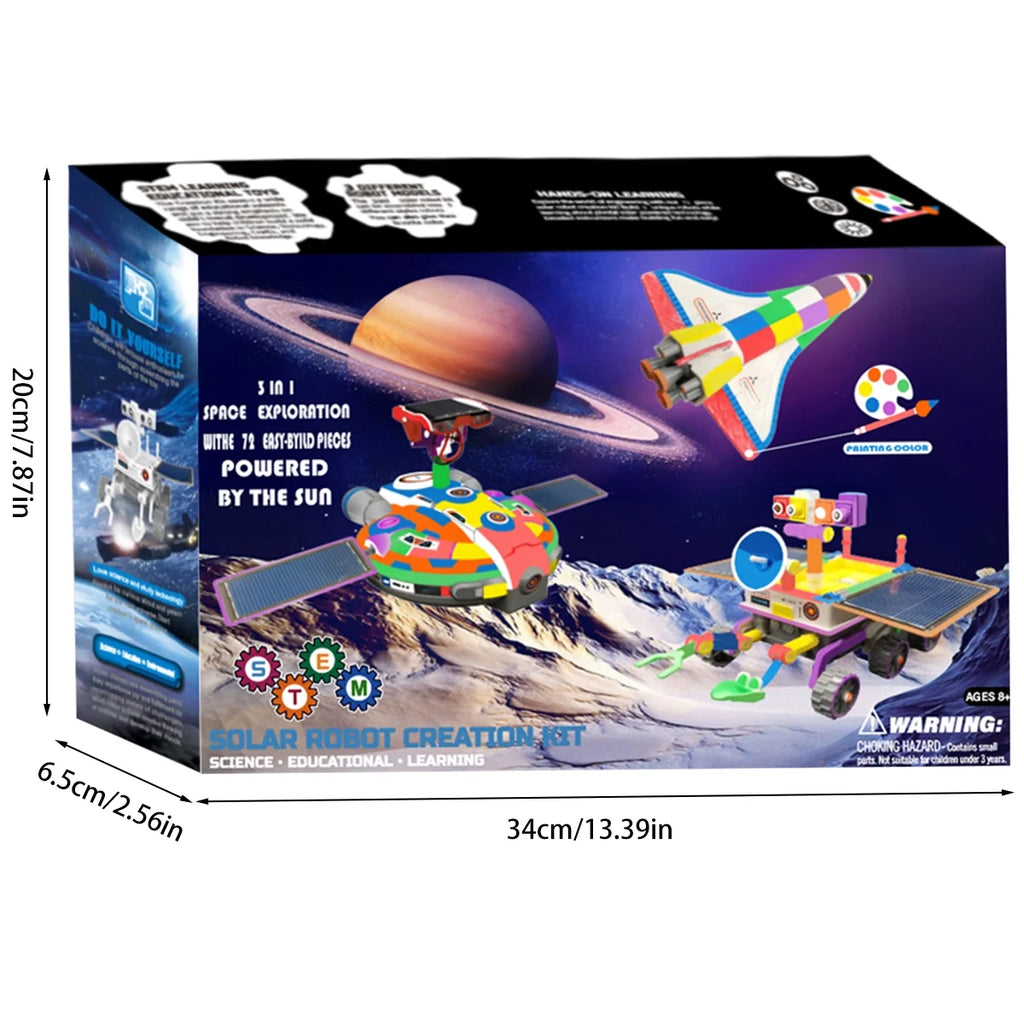 Solar Robot Kit 3 In 1 DIY Science Experiments Toy S51814