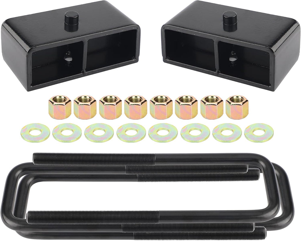 2" Rear Black Leveling Lift Block Kit Pack of 2 H955228