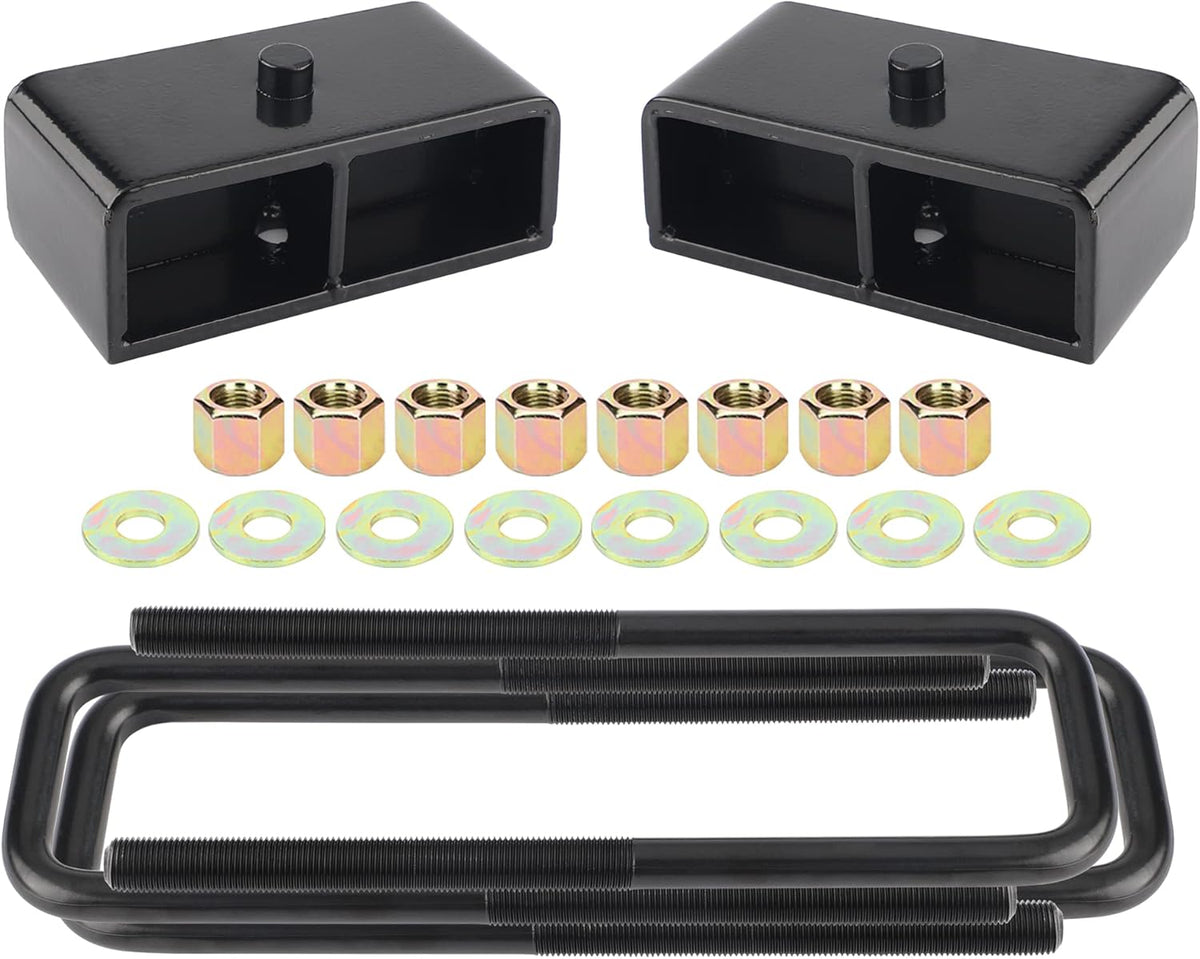 2" Rear Black Leveling Lift Block Kit Pack of 2 H955228