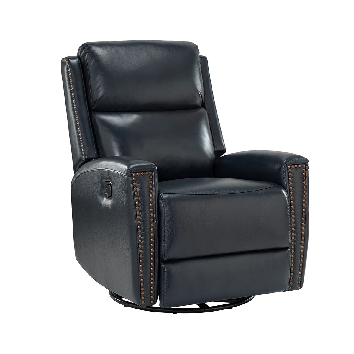Genuine Leather Wingback Swivel Rocker Recliner Q4244