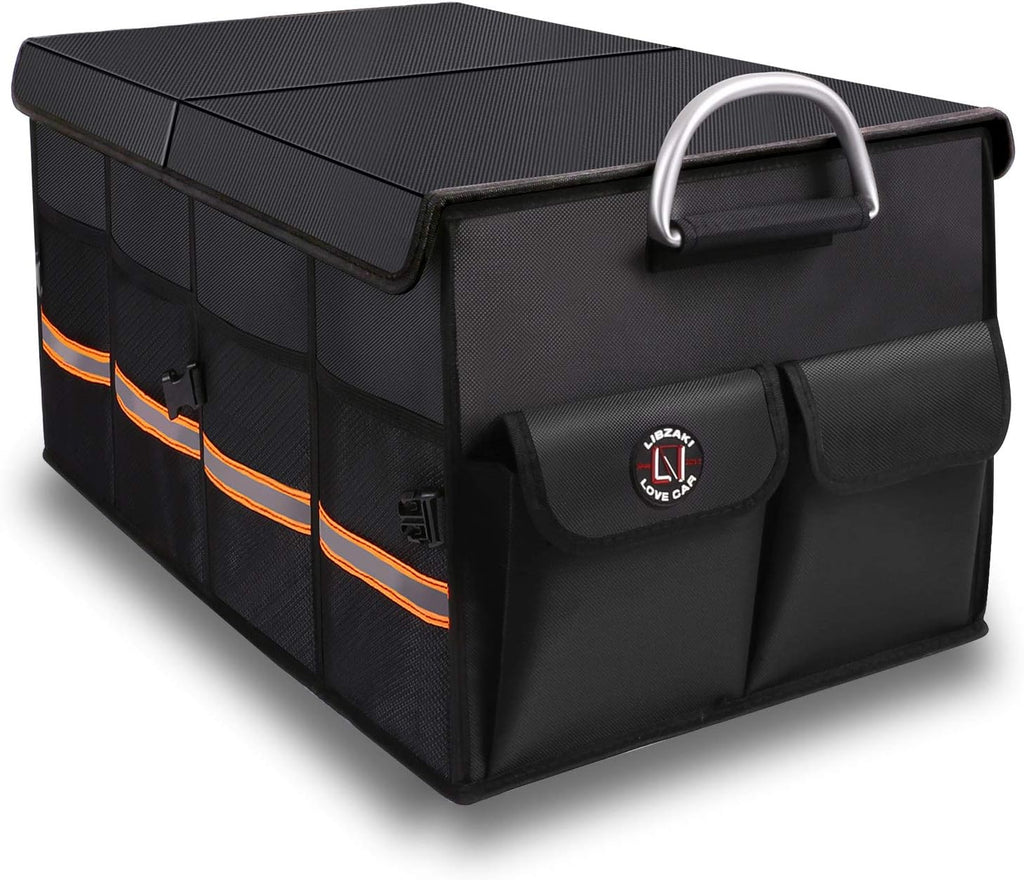 Oversize Black Waterproof Collapsible Trunk Organizer G6892