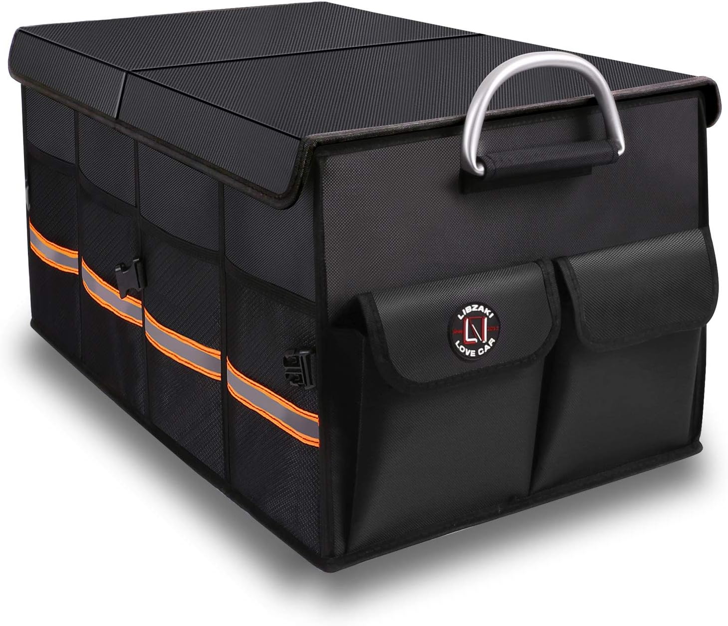 Oversize Black Waterproof Collapsible Trunk Organizer G6892