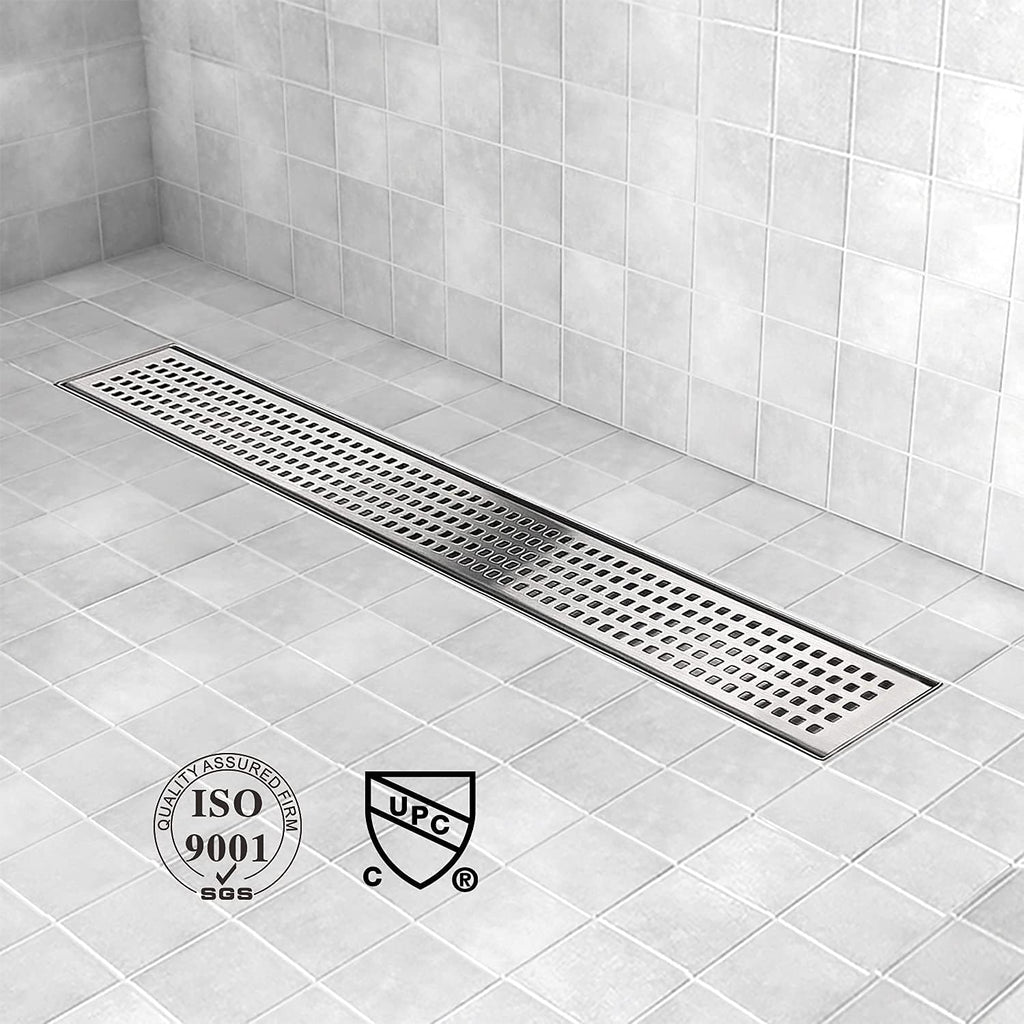Brushed 304 Stainless Steel Linear Shower Drain 24 inch, Pack of 2 J982924