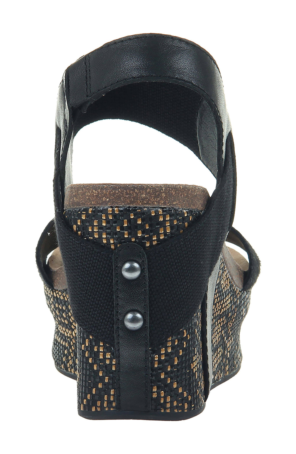 Black Jute Wedge F5348