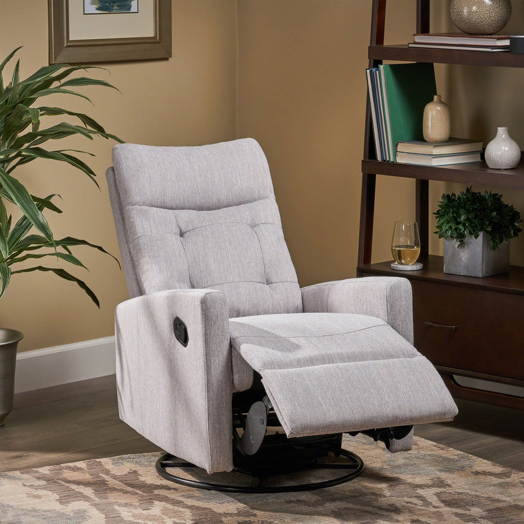Light Blush Push Back Nursery Recliner Y78158