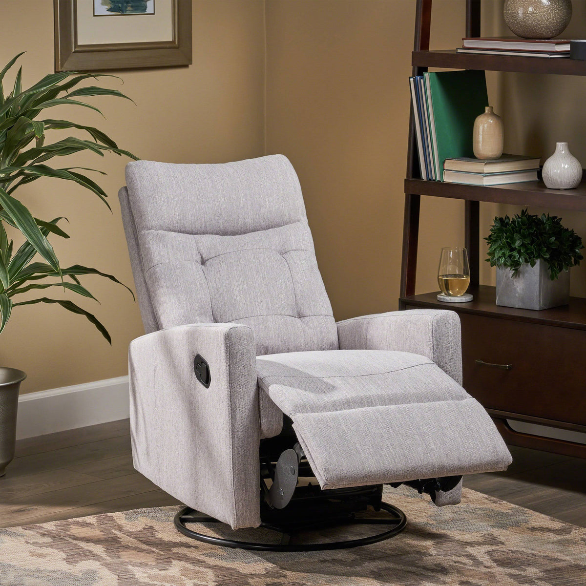 Light Blush Push Back Nursery Recliner Y78158