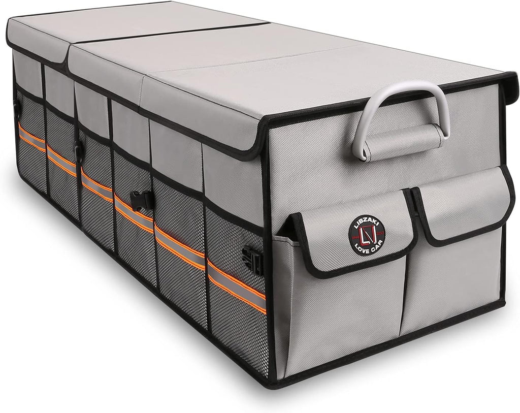 Oversize Black Waterproof Collapsible Trunk Organizer G6892