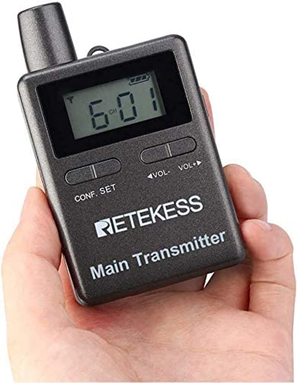 Case of 2 Main Vice Transmitters and 5 Receivers, Tour Guide System Wireless, 328ft, 2 Way Tour Headsets Microphone S12821