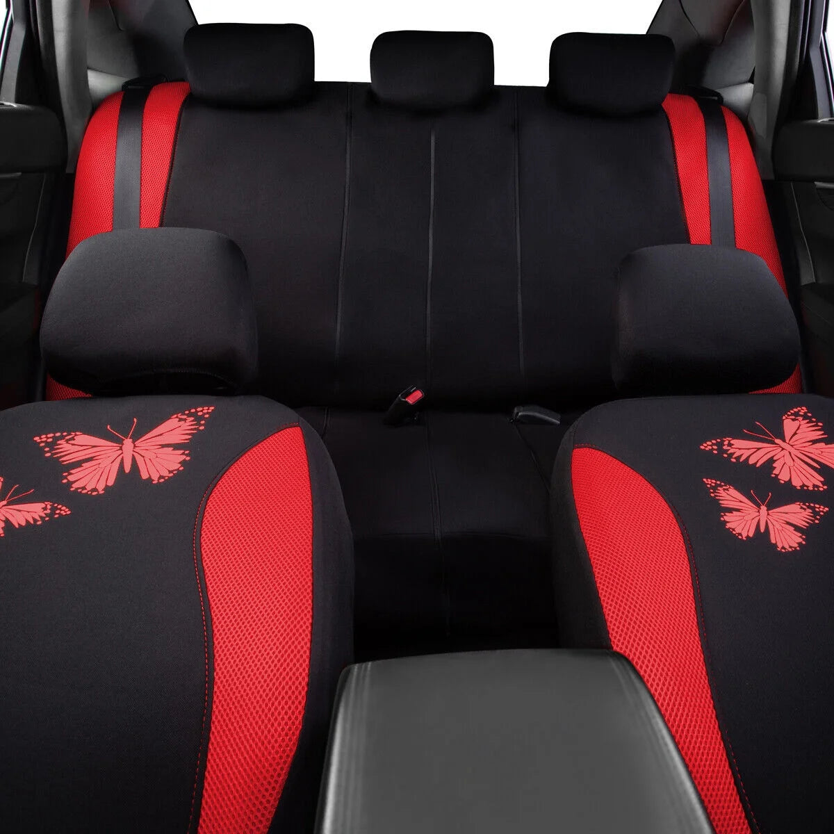 Butterfly Full Set Car Seat Cover Split Air Mesh J277254