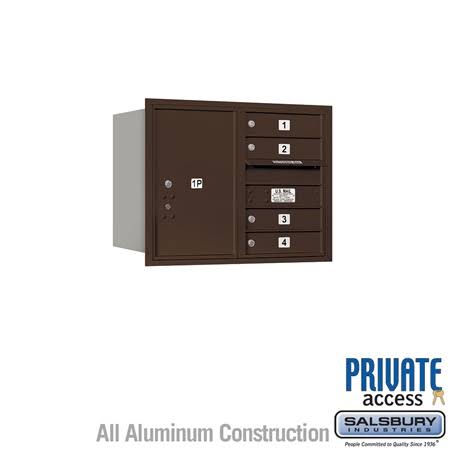 4C Horizontal Mailbox, Aluminum S649527