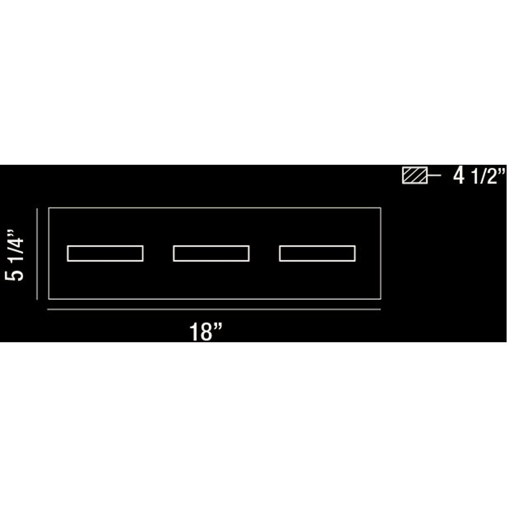 3-Light LED Bathbar, Chrome E539482