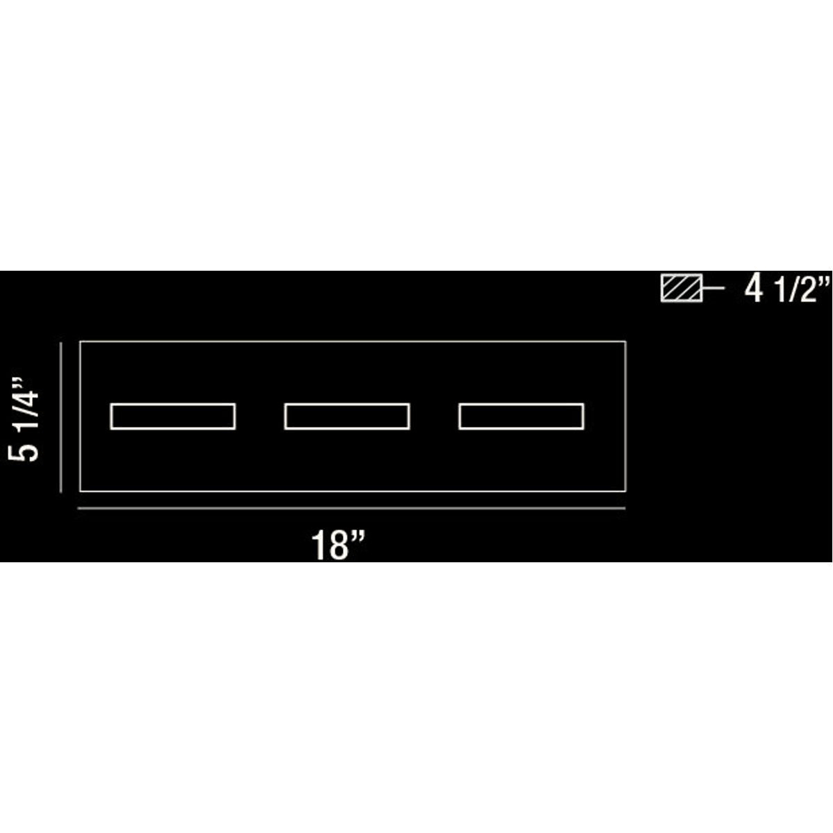 3-Light LED Bathbar, Chrome E539482