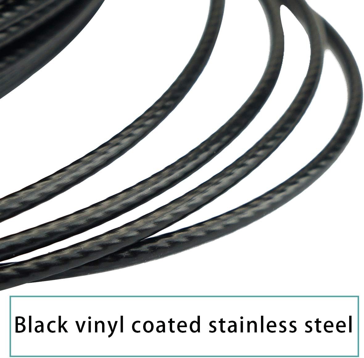 Black Vinyl Coated Stainless Steel 3/16inch Cable for Decking Railing V6592