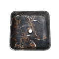 15 3/4 inch Square Marble Above Counter Single Basin Bathroom Sink Z356688