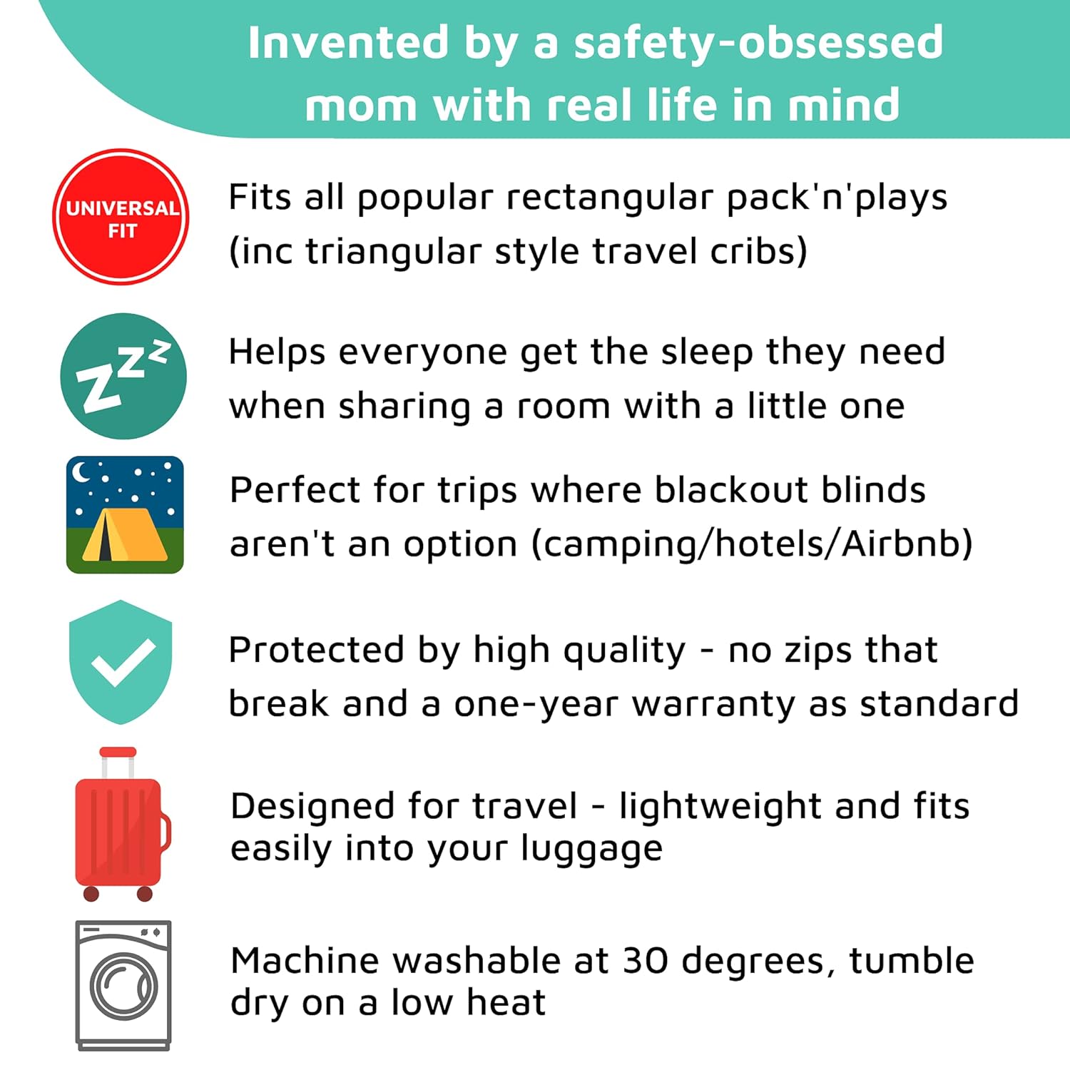 Blackout Travel Crib Canopy Cover and Tent O8421