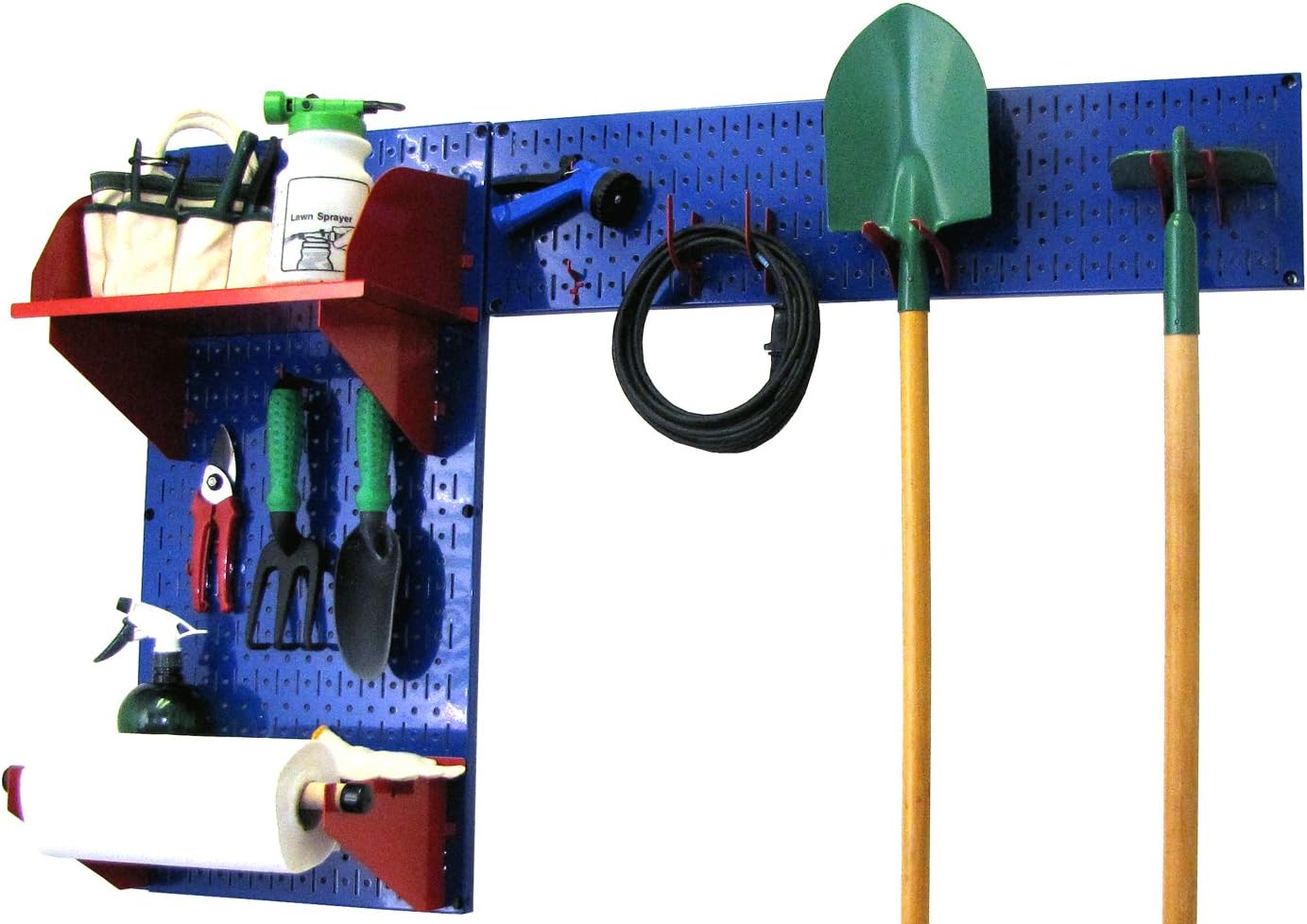Gray Pegboard Garden Tool Organizer Kit K377