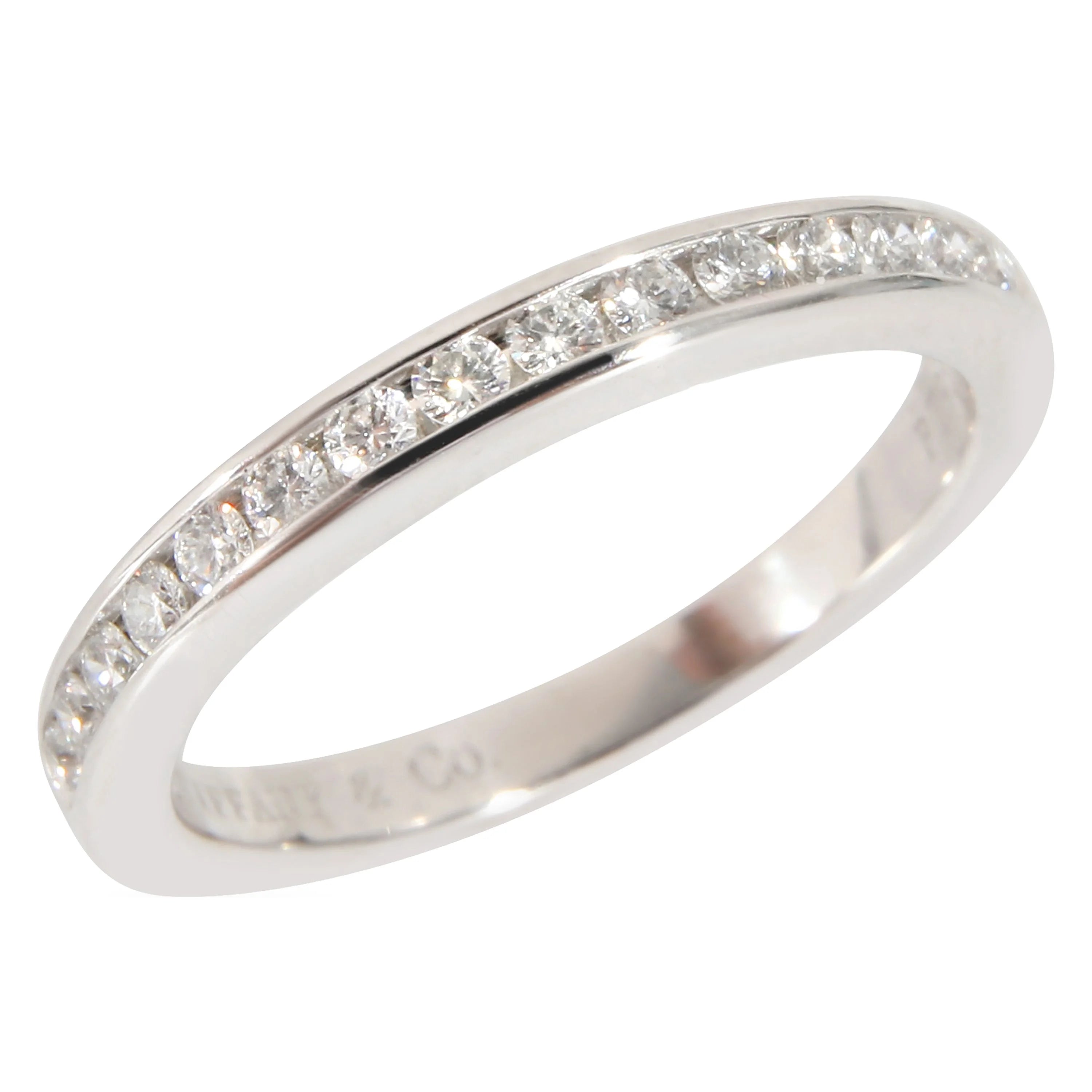 Platinum Wedding Band 0.24 CTW Pre-Owned W23414