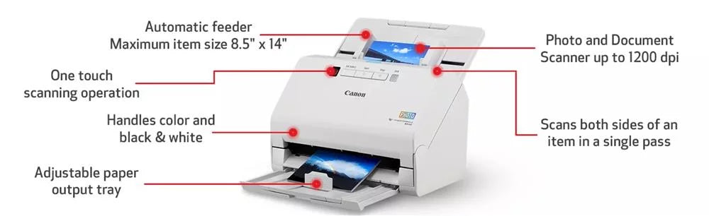 White Photo and Document Scanner J248