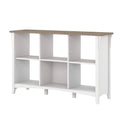 6 Cube Organizer, Pure White and Shiplap Gray N159732