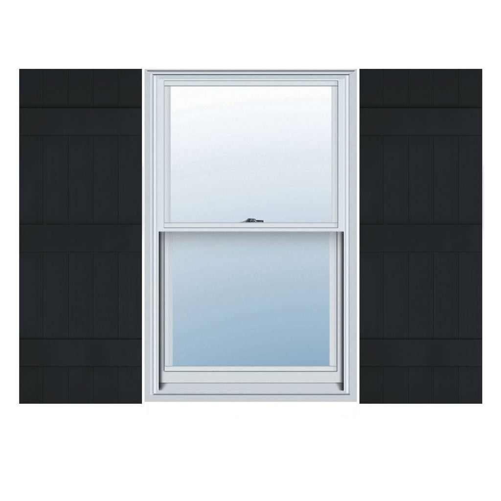 Black Board-n-Batten Shutters H45100