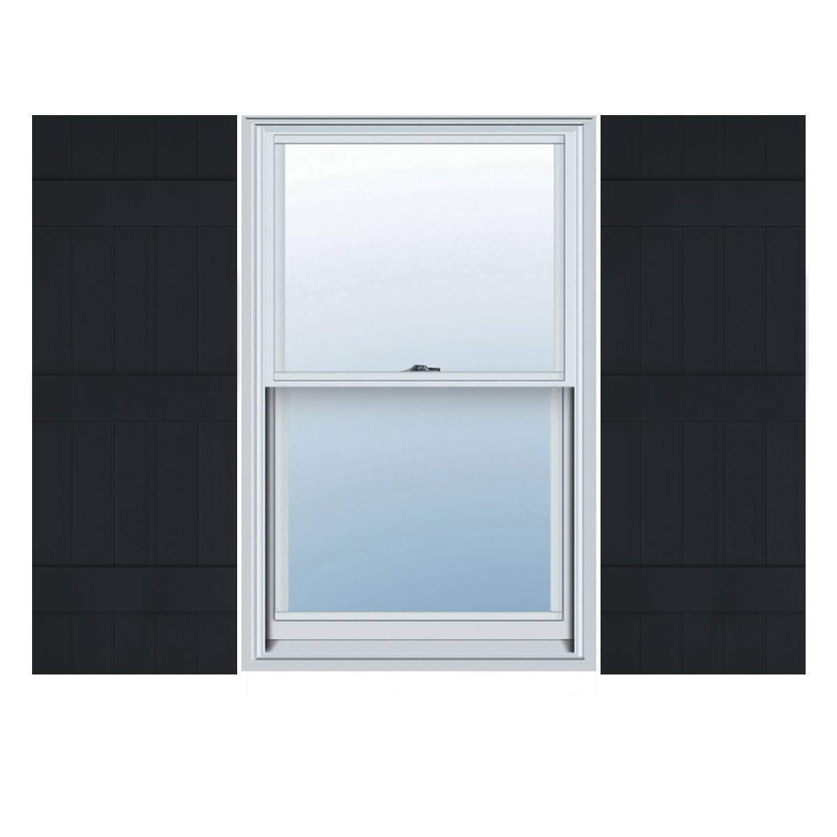 Black Board-n-Batten Shutters H45100