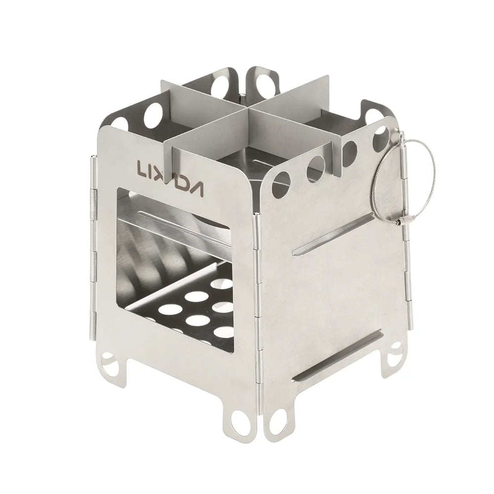 Stainless Steel Portable Folding Wood Stove H801