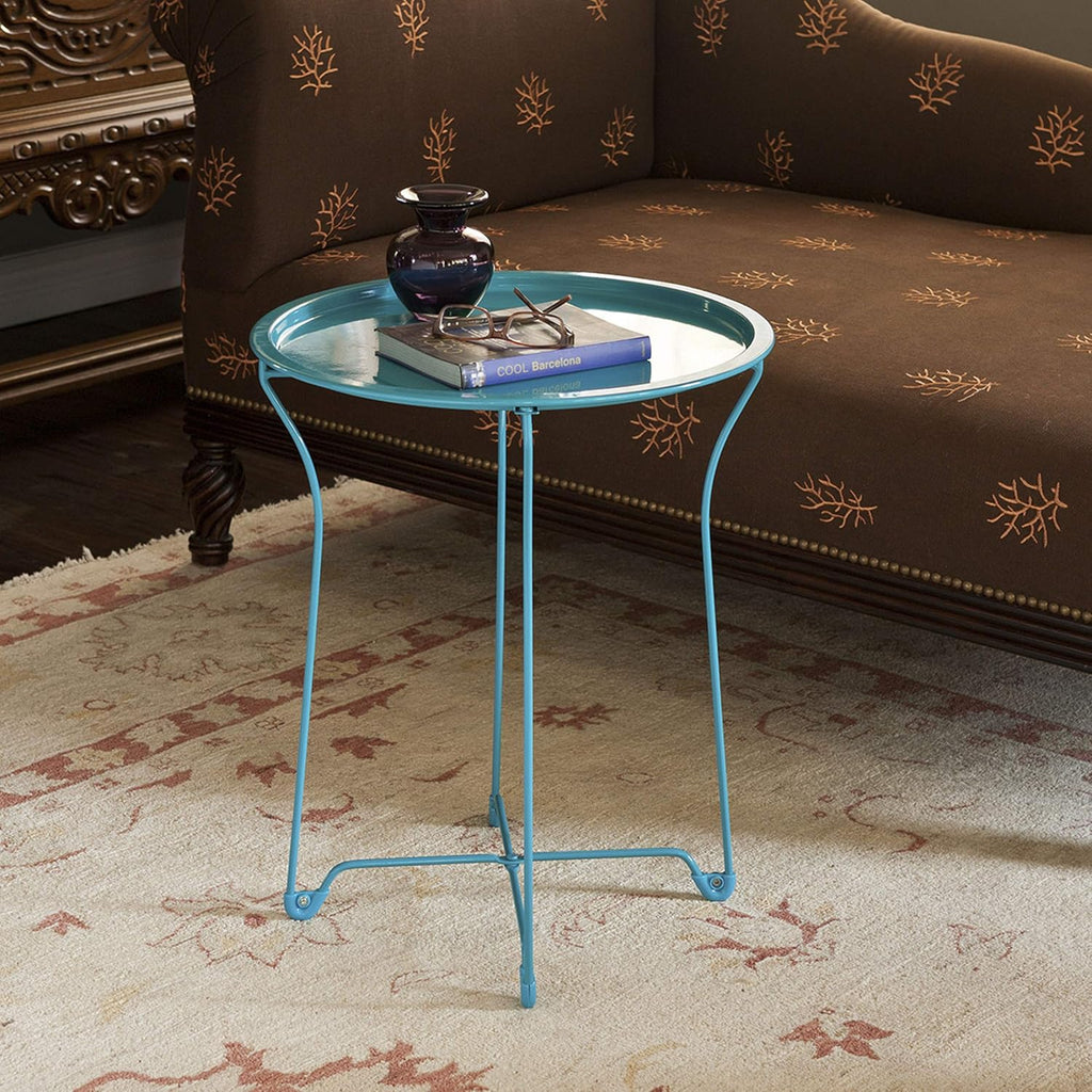 Metal Side Table with Powder Coating, Pack of 2 A470