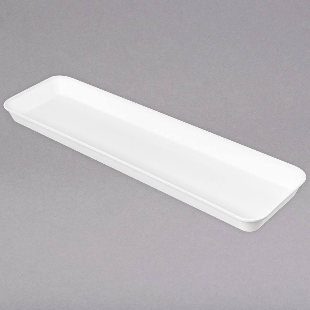 Pearl White 30x22 Fiberglass Market Tray X622
