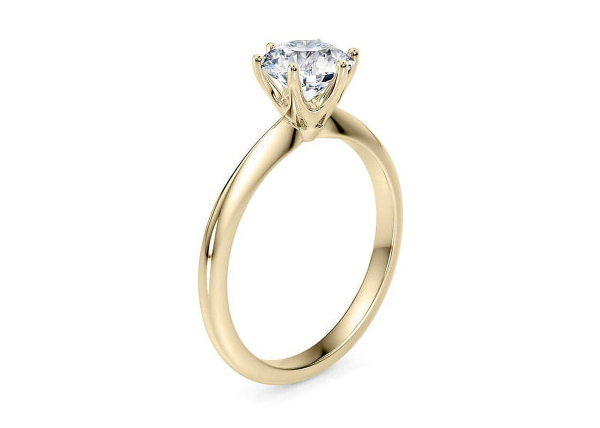 10k Gold Moissanite Solitaire Bridal Ring B888194