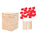 100 Pieces Wooden Blocks Stacking Game Building Kits Board Games A2222