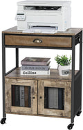 Mobile Printer Stand with Storage and Drawer X680177