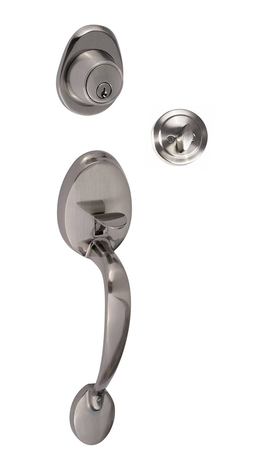 Polished Chrome Front Entry Door Handleset K228