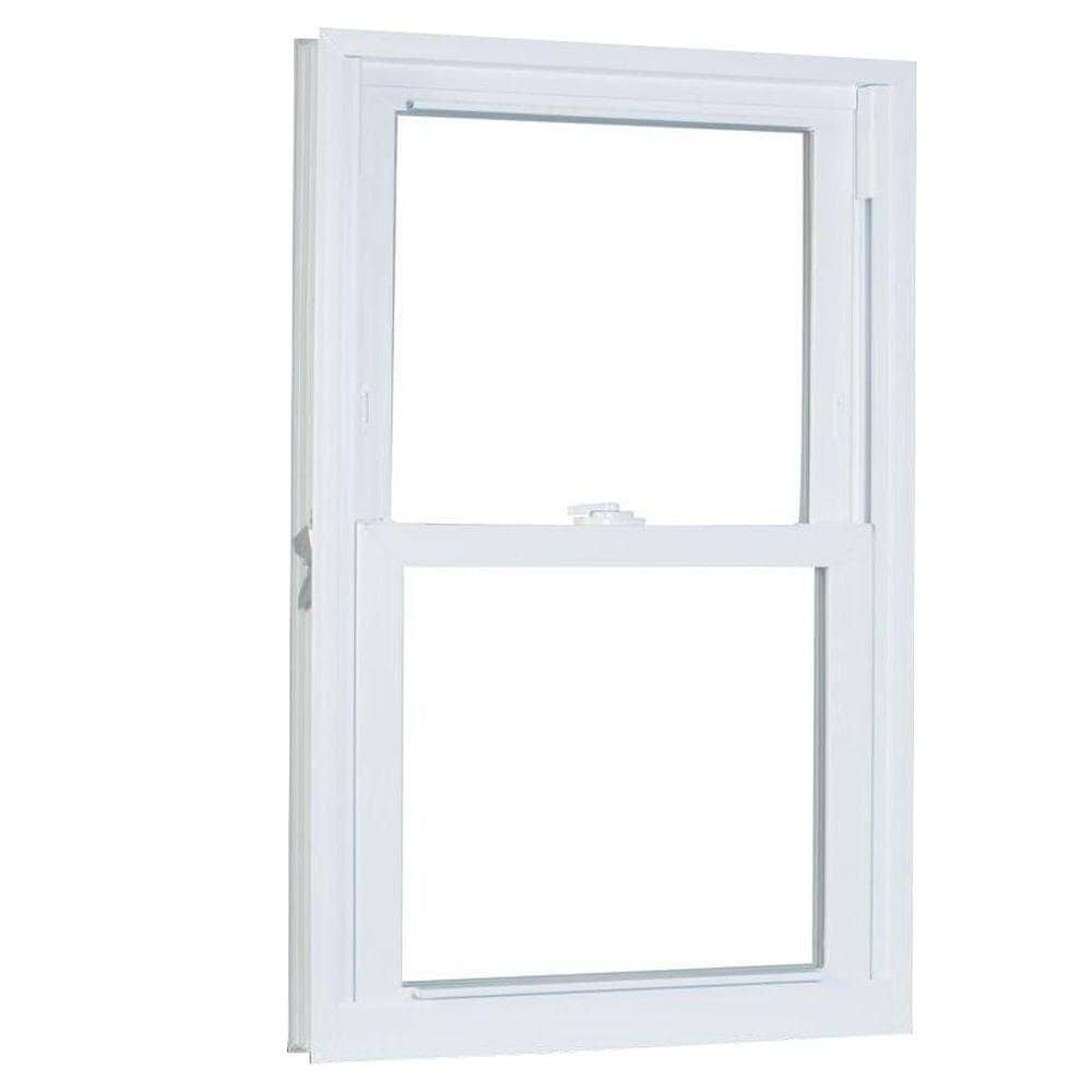 33.75 in. x 65.25 in. White Vinyl Double Hung Window P124