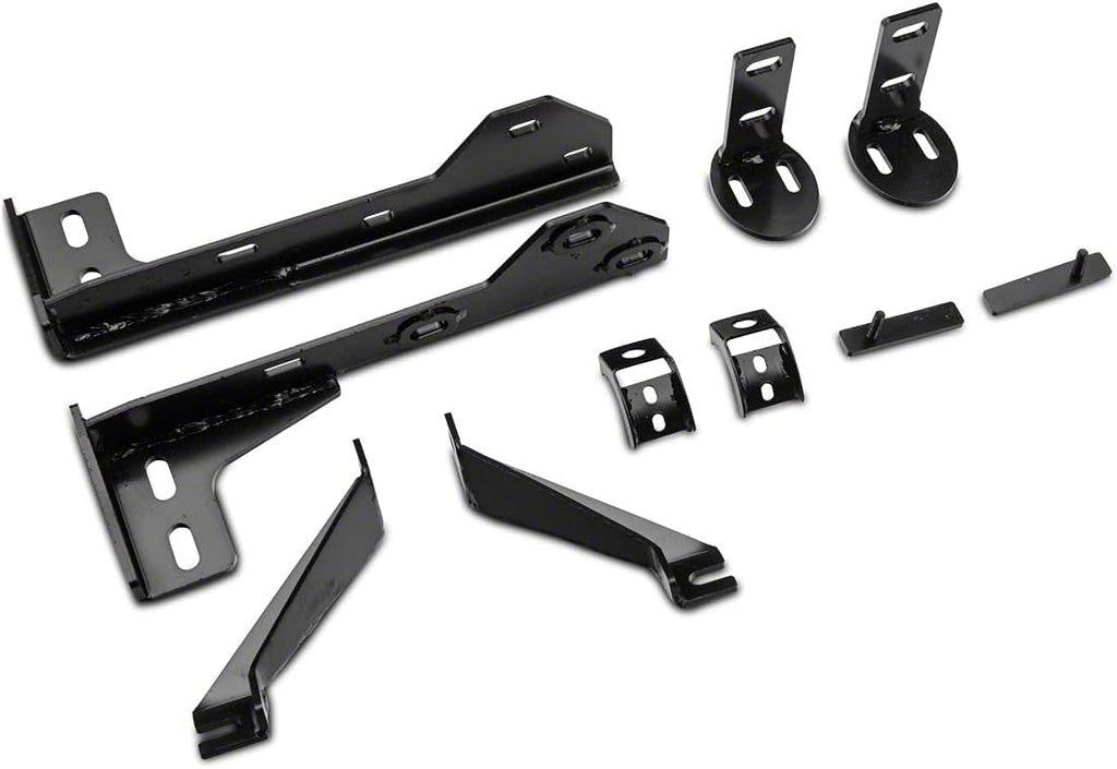 Black Oval Bull Bar with Skid Plate A64925