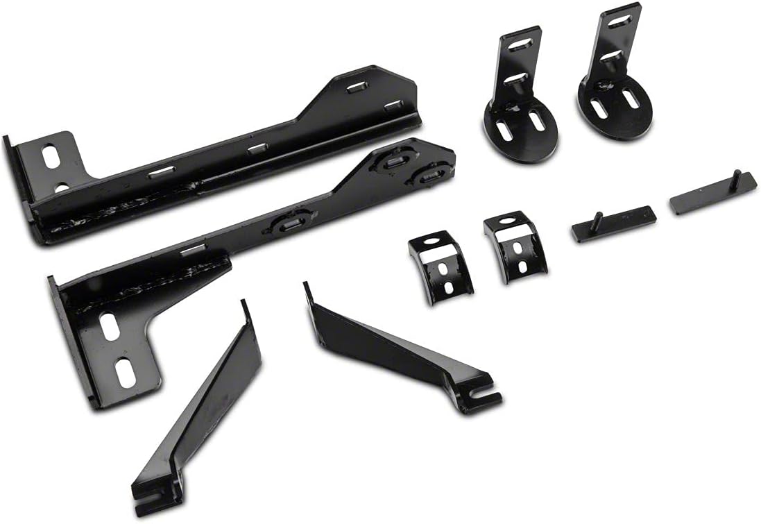 Black Oval Bull Bar with Skid Plate A64925