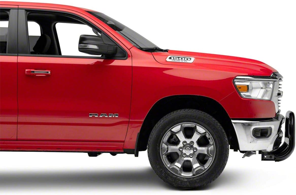 Black Oval Bull Bar with Skid Plate A64925