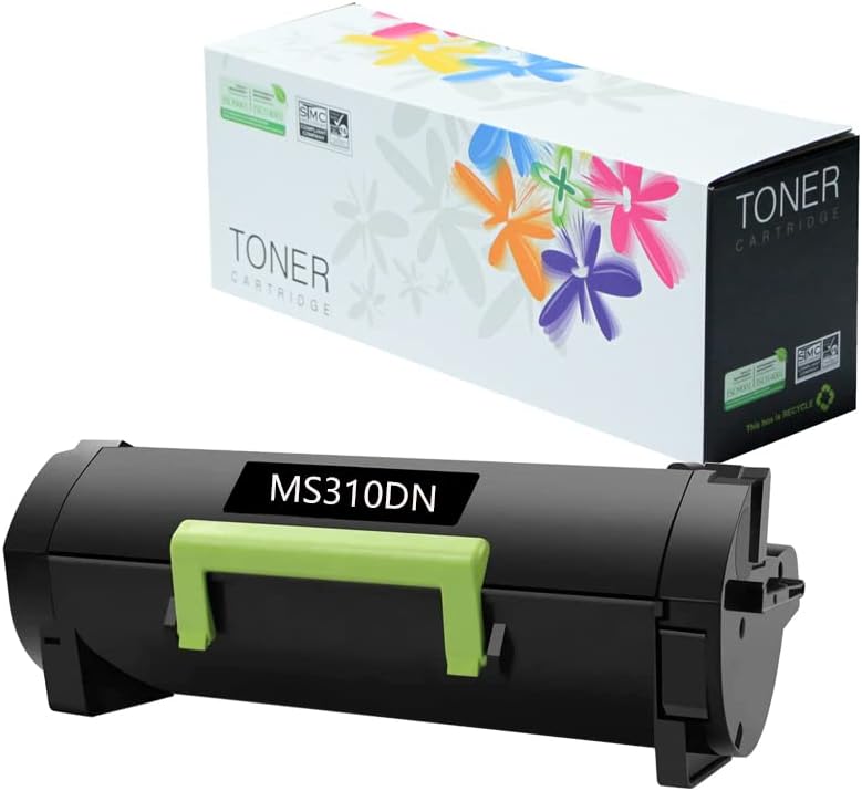 Replacement Toner Cartridge for Lexmark MS310 MS312 MS315 MS410 MS415 MS510 MS610 (BK, 5,000 Pages) N7414
