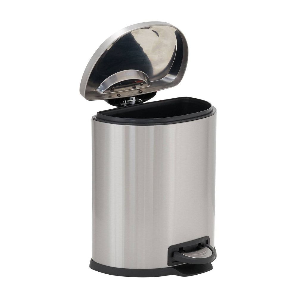 6L Stainless Steel Step Trash Can J295