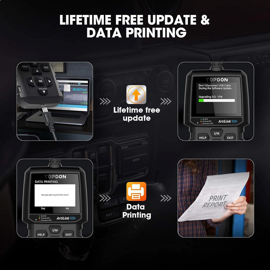 OBD2 Scanner Vehicle Diagnostic Tool with LED Light K8848