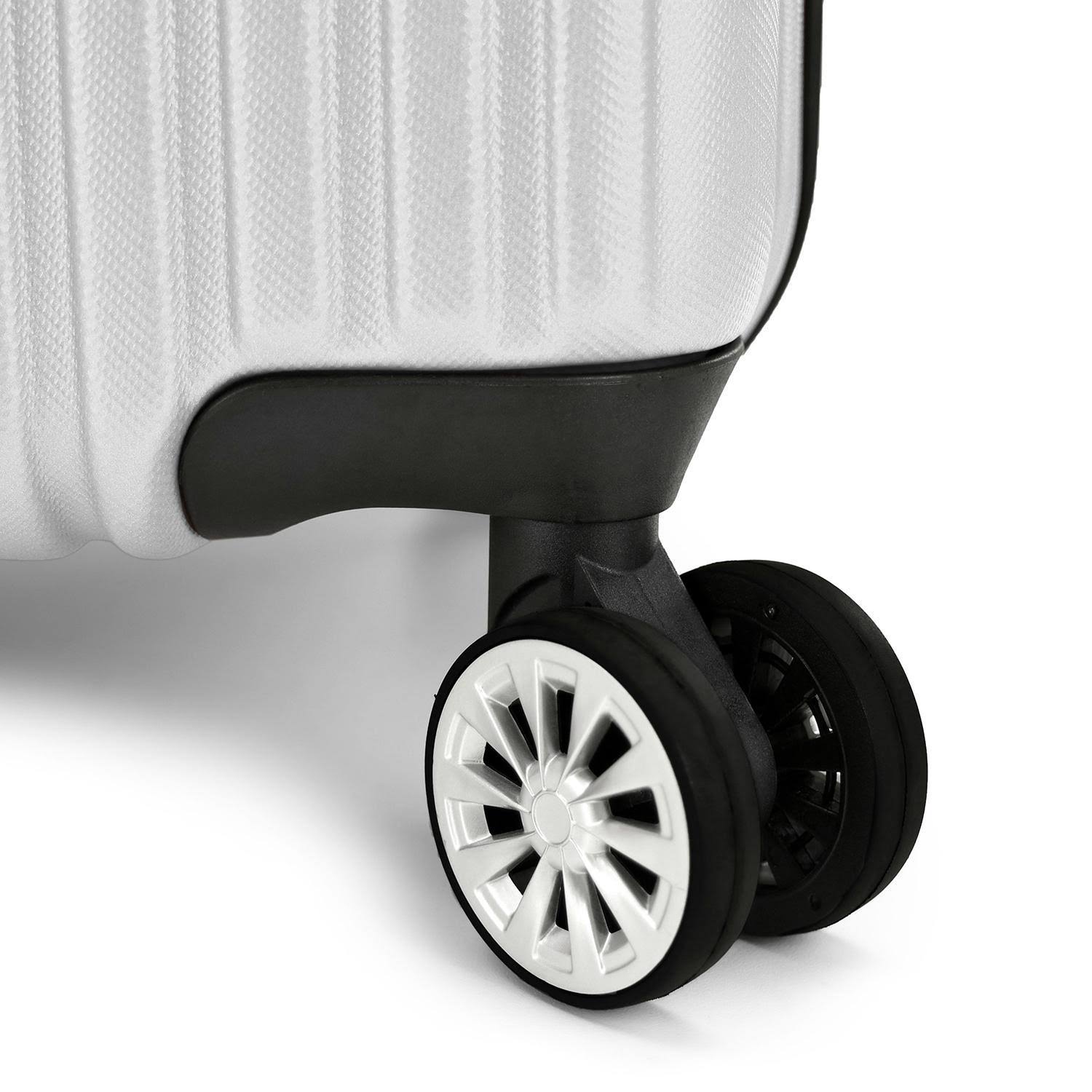 Pear White 3-Piece Hardside Expandable Spinner Set E334278