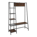 72 inch Dark Walnut Hall Tree with Storage Q2946