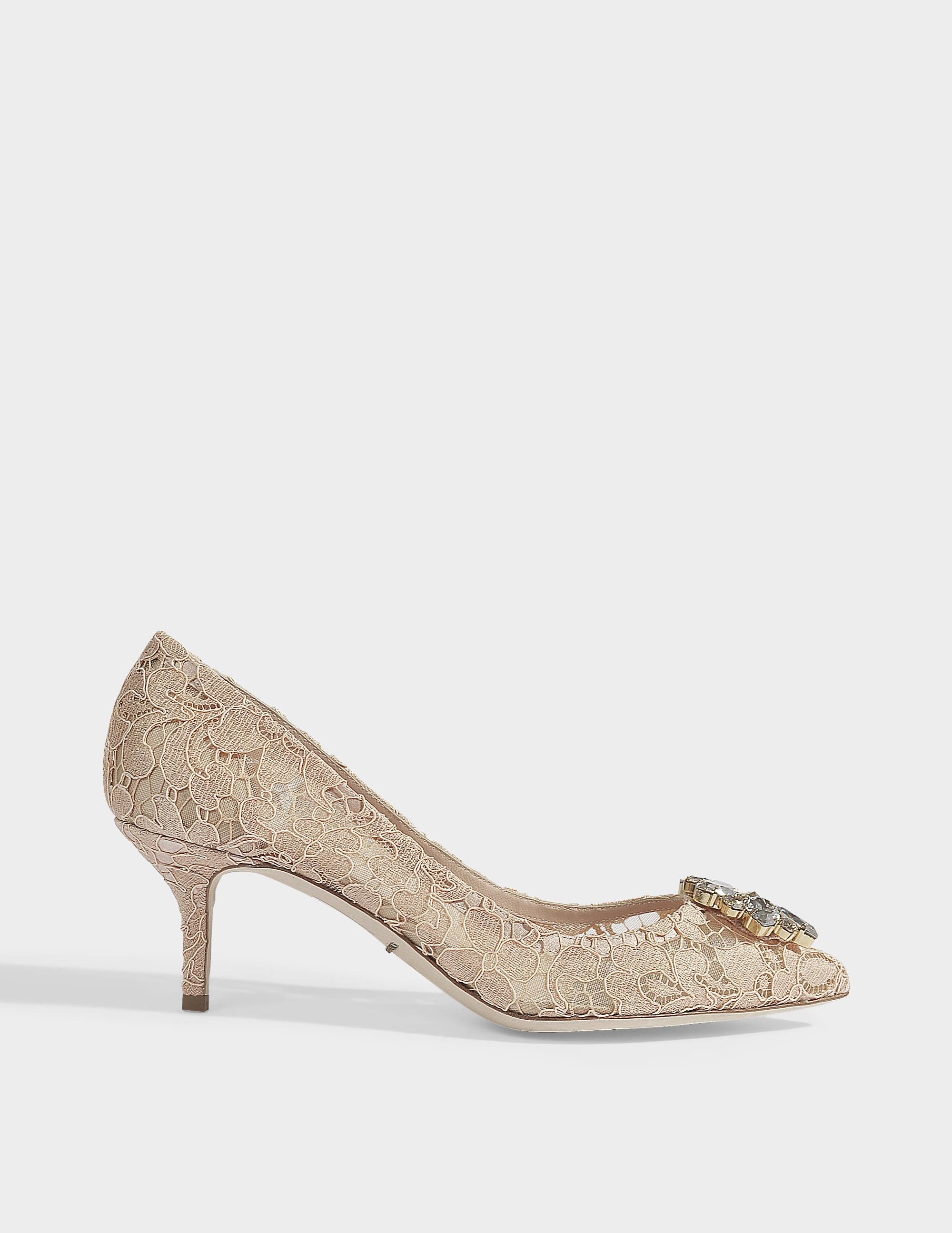 Embellished Lace Pump S393